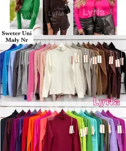 Swetry Damskie WŁOSKA,Size uni,paczka 6szt, mix kolor