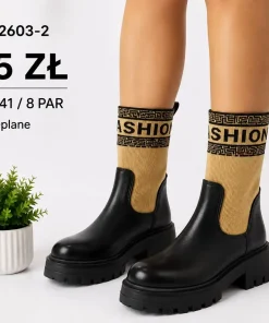 Buty Botki Damskie (36-41, 8par) 1 kolor