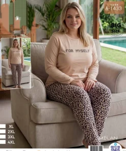 Piżama Damskie,size 3xl-5xl,Paczka 6szt ,1 kolor