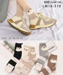 Skarpety Damskie, size 35-42,Paczka 40szt, mix kolor