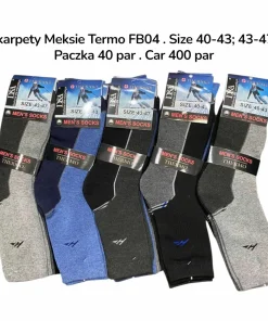 Skarpety MĘSKIE,Size 40-47,paczka 40szt, mix kolor