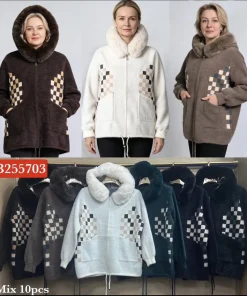 Kurtki damskie, size uni,paczka 10szt,mix kolor