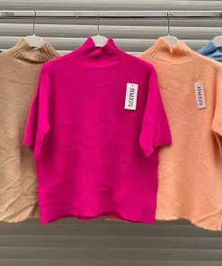 Swetry damskie WŁOSKA,Size uni ,paczka 6 szt mix kolor