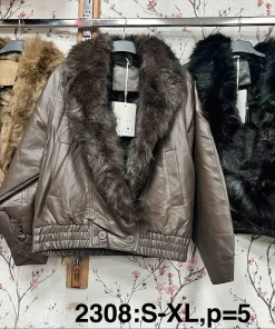 Kurtki skórzane damskie,size s-xl,paczka 5szt ,1kolor