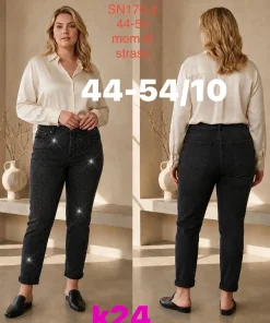 Jeansy Damskie,Size 44-54,paczka 10szt, 1 kolor