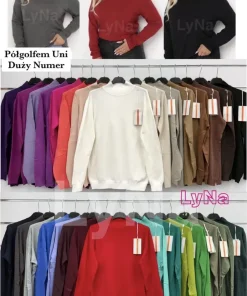 Swetry Damskie WŁOSKA,Size uni,paczka 6szt, mix kolor