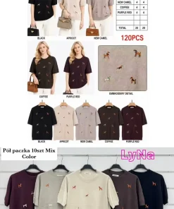 Swetry Damskie WŁOSKA,Size uni,paczka 6szt, mix kolor