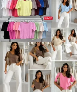 Swetry damskie,Size uni,paczka 6szt,mix kolor