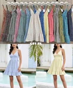 Sukienki DAMSKA,size uni,paczka 6szt,mix kolor