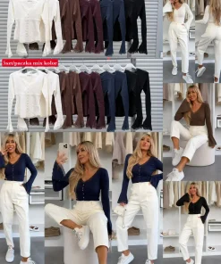 Swetry damskie,Size uni,paczka 6szt,mix kolor