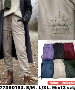 Spodnie Damskie, size s/m-l/xl,Paczka 12szt, mix kolor