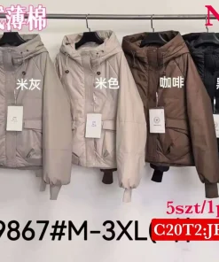Kurtki Damskie,Size m-3xl,paczka 5szt, 1 kolor