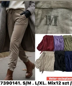 Spodnie Damskie, size s/m-l/xl,Paczka 12szt, mix kolor