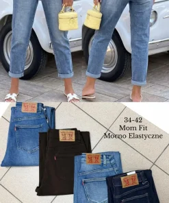 Jeansy Damskie,Sizen 34-42,paczka 10szt, 1 kolor