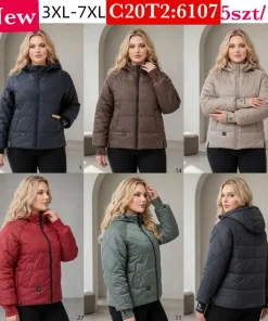 Kurtki Damskie,Size 3xl-7xl,paczka 5szt, 1 kolor
