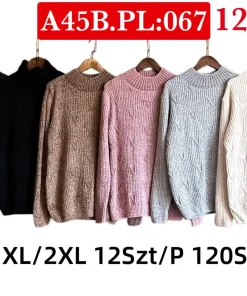 Swetry damskie,Size m/l-xl/2xl,paczka 12szt, mix kolor