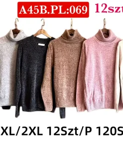 Swetry damskie,Size m/l-xl/2xl,paczka 12szt, mix kolor