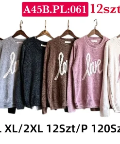Swetry damskie,Size m/l-xl/2xl,paczka 12szt, mix kolor