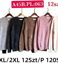 Swetry damskie,Size m/l-xl/2xl,paczka 12szt, mix kolor