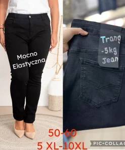 Jeansy Damskie,Size 50-60,paczka 10szt, 1 kolor