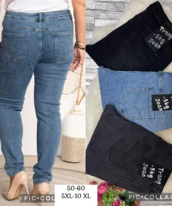 Jeansy Damskie,Size 50-60,paczka 10szt, 1 kolor