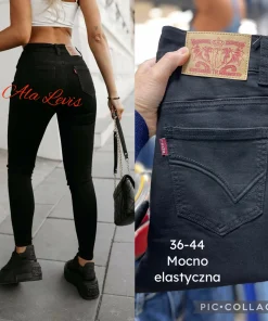 Jeansy Damskie,Size 36-44,paczka 10szt, 1 kolor