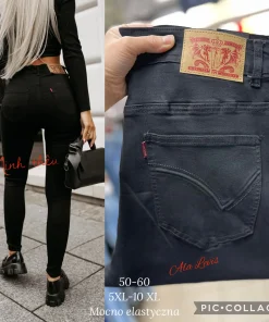 Jeansy Damskie,Size 50-60,paczka 10szt, 1 kolor
