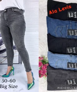 Jeansy Damskie,Size 50-60,paczka 10szt, 1 kolor