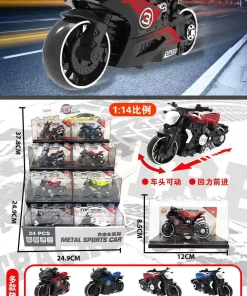 ZABAWKI Motorcycle,12szt/Paczka