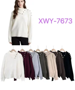 Swetry damskie,size uni,paczka 12szt,mix kolor