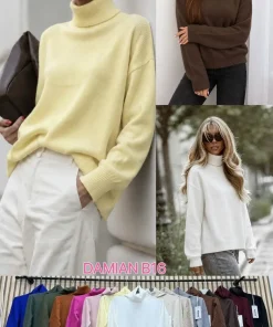 Swetry Damskie WŁOSKA,Size uni,paczka 6szt, mix kolor