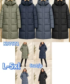 Kurtki damskie ,size l-5xl,Paczka 6szt ,1kolor