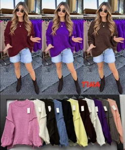 Swetry damskie,size uni,Paczka 6szt,mix kolor