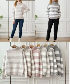 Swetry damskie,size uni,paczka 12szt,mix kolor