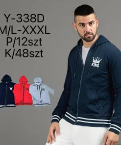 Bluzy MĘSKIE,size m/l-3xl,Paczka 12szt,mix kolor