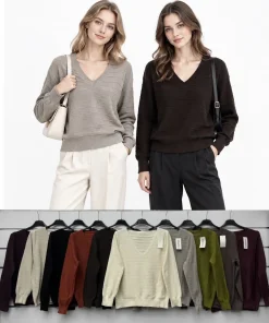Swetry Damskie WŁOSKA,Size uni,paczka 6szt, mix kolor