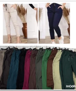 Spodnie Damskie WŁOSKA,Size uni,paczka 6szt, mix kolor
