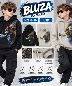 Bluzy DZIECIĘCA,size 8-16lat,Paczka 10szt,mix kolor