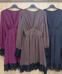 Sukienki Damskie WŁOSKA,Size uni,paczka 6szt, mix kolor