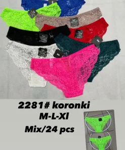 Majtki Damskie, size m-xl,paczka 24szt,mix kolor
