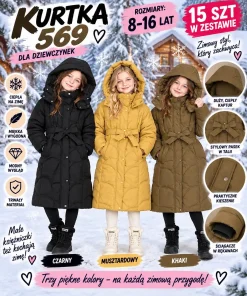 Kurtki DZIECIĘCA,size 8-16lat,paczka 5szt,1kolor