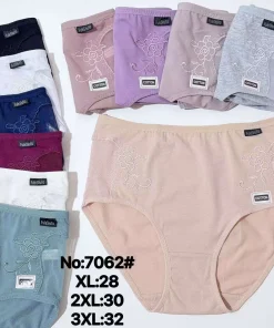 Majtki Damskie,size xl-3xl,Paczka 24szt ,mix kolor