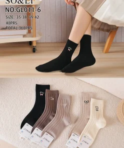 Skarpety Damskie,size 35-42,paczka 40szt,mix kolor