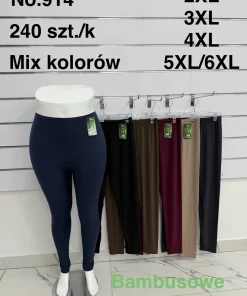 Leginsy Damskie,size 2/3-5/6xl,paczka 12szt,mix kolor