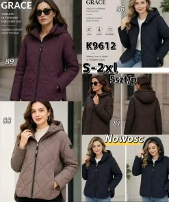 Kurtki damskie,Size s-2xl,paczka 5szt, 1kolor