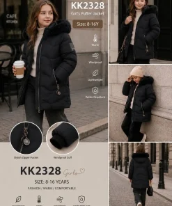 Kurtki DZIECIĘCA,size 8-16lat,Paczka 5szt ,1 kolor