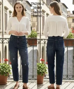 Jeansy Damskie, size 38-48,paczka 12szt,1kolor