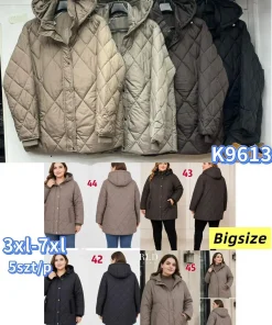 Kurtki Damskie,size 3-7xl,paczka 5szt,1kolor