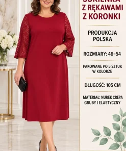 Sukienki damskie,size 46-54,Paczka 5szt,1 kolor