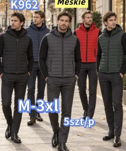 Kamizelki MĘSKA,size m-3xl,paczka 5szt,1kolor